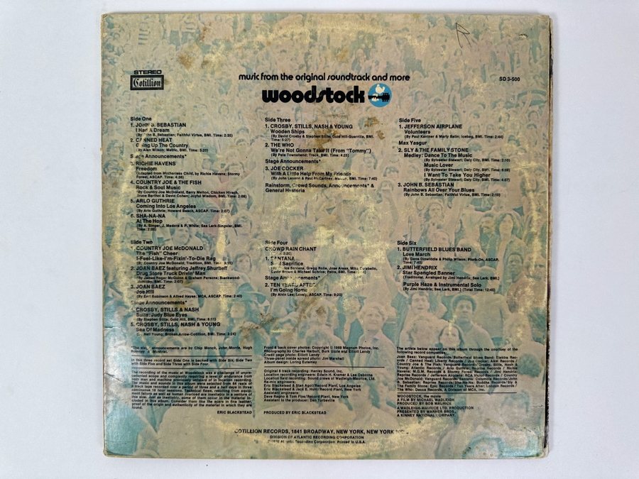 Just Added - Woodstock - Music From The Original Soundtrack And More - Cotillion SD 3-500 - 1970 - 3 x Vinyl Record [Photo 2]