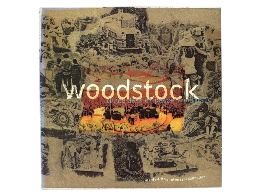 Just Added - Woodstock - Three Days Of Peace And Music - Twenty-Fifth Anniversary Collection Atlantic 82636-2 1994 4-Compact Disc CD Box Set

