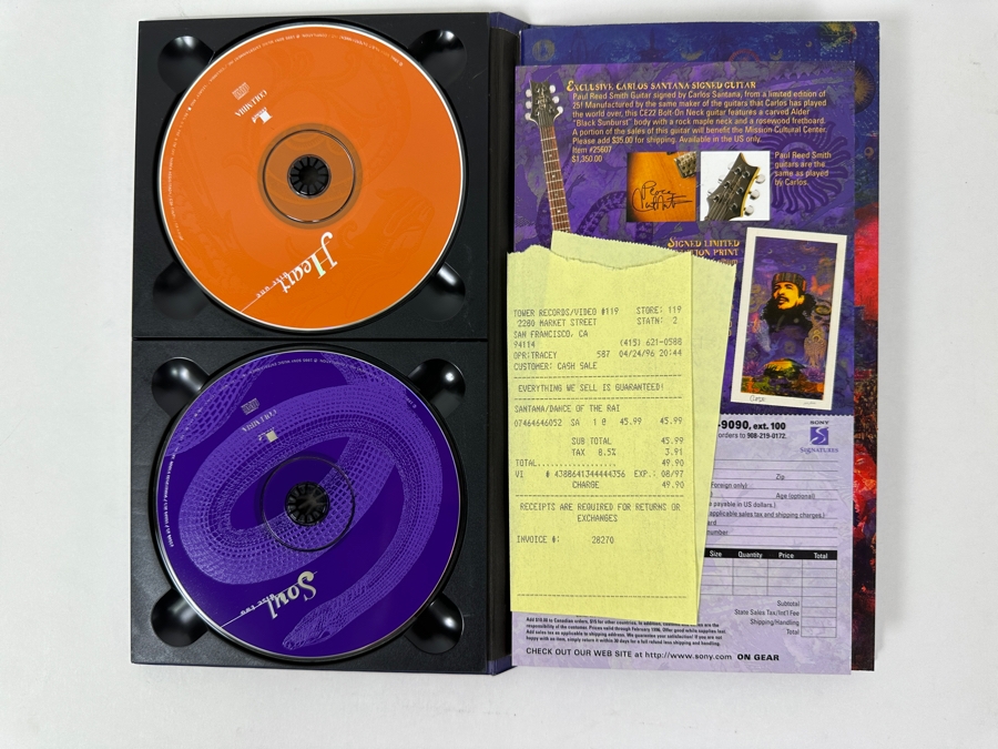 Just Added - Santana - Dance Of The Rainbow Serpent, Columbia/Legacy C3K 64605 1995 3-Disc CD Set [Photo 2]