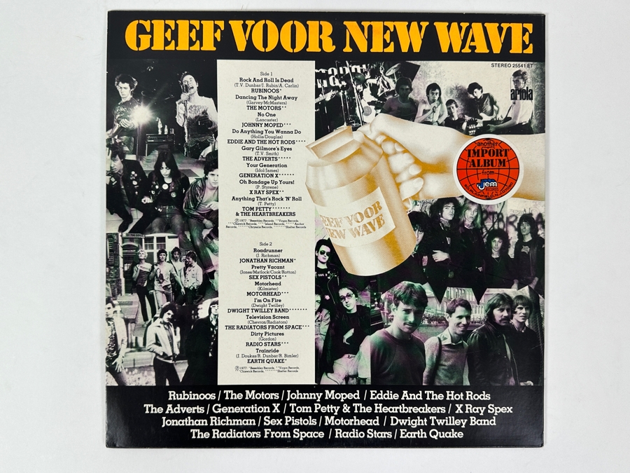 Just Added - Various Artists - Geef Voor New Wave - A New Wave Greatest Hits Compilation - Ariola 25541 ET 1977 Vinyl Record [Photo 2]