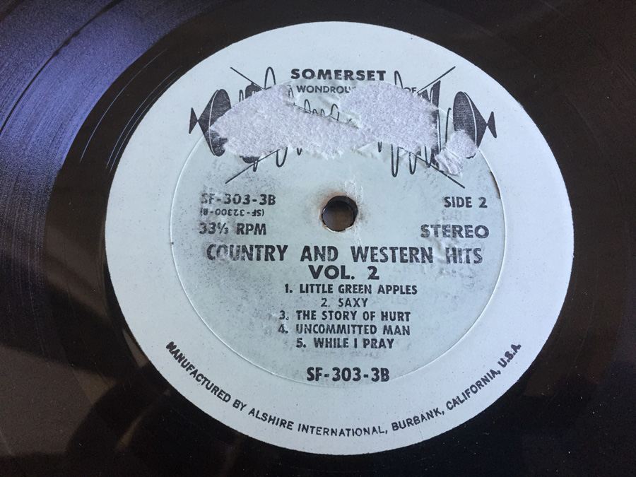 Country And Western Hits Vol 2 - Somerset - SF-303 [Photo 8]