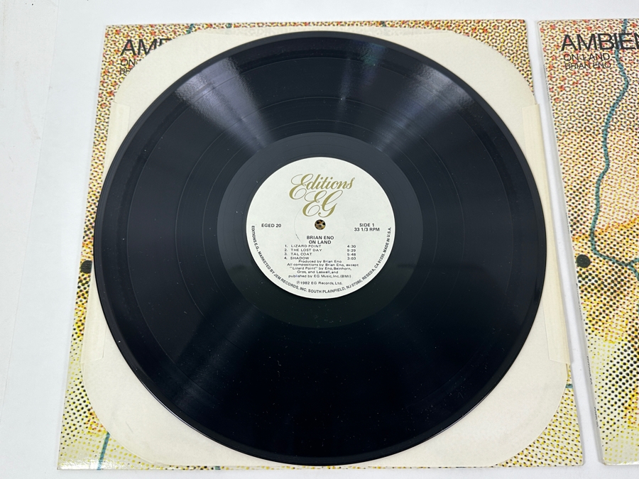 Just Added - (2) Brian Eno - Ambient 4 (On Land) - Editions EG EGED 20 1982 Vinyl Records [Photo 4]