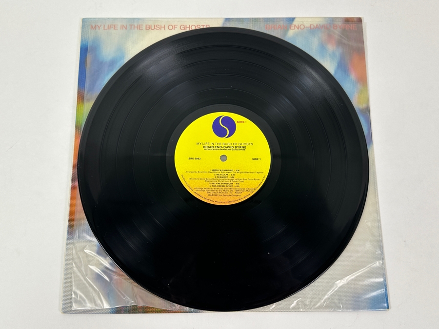 Just Added - Brian Eno - David Byrne - My Life In The Bush Of Ghosts, SIRE Records SRK 6093 1981 Vinyl Record [Photo 3]