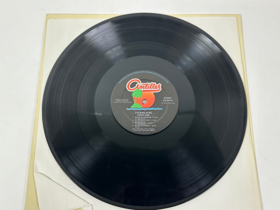 Just Added - Fripp & Eno - Evening Star - Antilles AN-7018 1976 Vinyl Record [Photo 3]