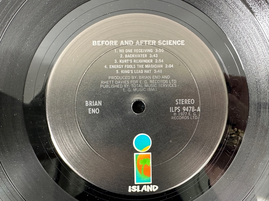 Just Added - Brian Eno - Before And After Science - Island Records - ILPS 9478 1977 Vinyl Record [Photo 4]