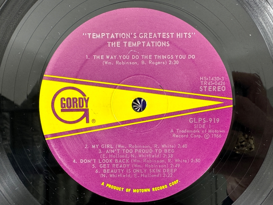 Just Added - The Temptations - Greatest Hits - A Classic Motown Soul Album From Gordy 919 1966 Vinyl Record [Photo 4]