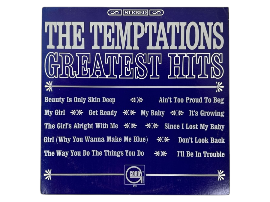 Just Added - The Temptations - Greatest Hits - A Classic Motown Soul Album From Gordy 919 1966 Vinyl Record