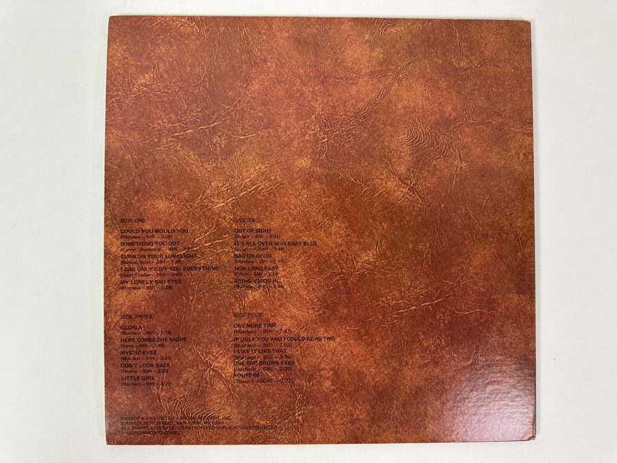 Just Added - Them Featuring Van Morrison - Them Featuring Van Morrison - Parrot – BP 71053 1972 Vinyl Record [Photo 3]