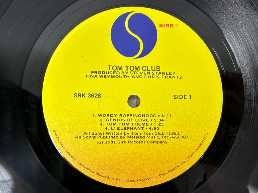 Just Added - Tom Tom Club - Tom Tom Club Sire Records SRK 3628 1981 Vinyl Record [Photo 4]
