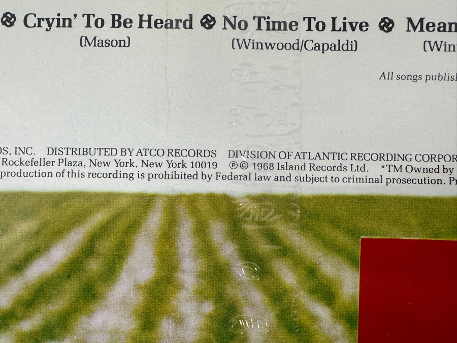 Just Added - Factory Sealed Traffic - Traffic - Island Records - 90059-1 Vinyl Record [Photo 4]