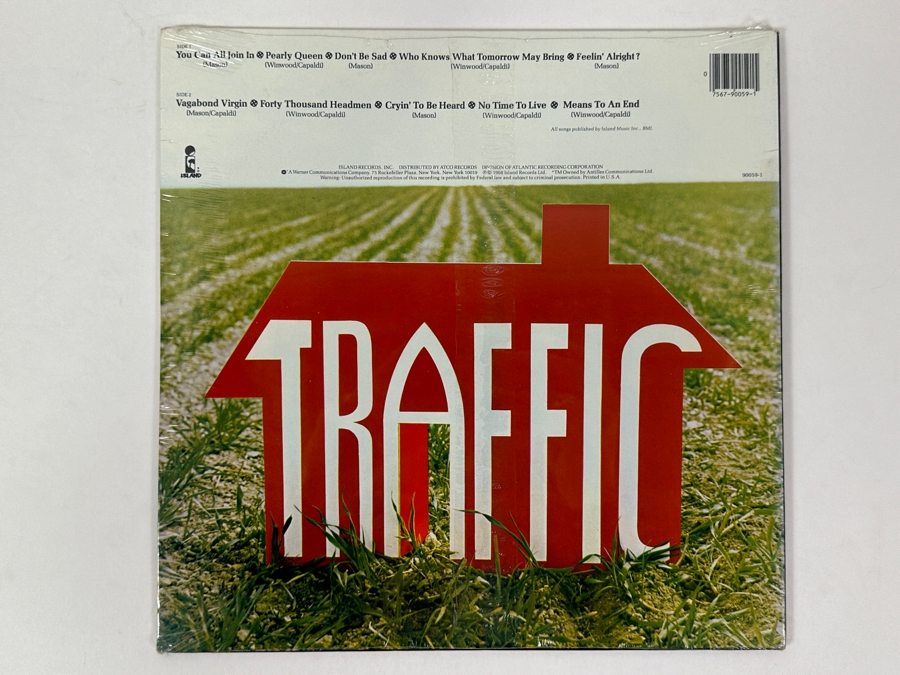 Just Added - Factory Sealed Traffic - Traffic - Island Records - 90059-1 Vinyl Record [Photo 2]