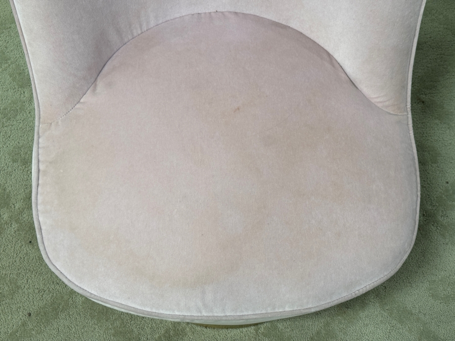 Crate & Barrel CB2 Pink Velvet Swivel Chair With Gold Base 24'W 32'H [Photo 10]