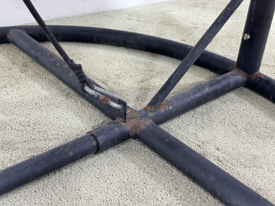 Hanging Egg Chair With Stand And Gray Cushions 44'W x 80'H [Photo 9]