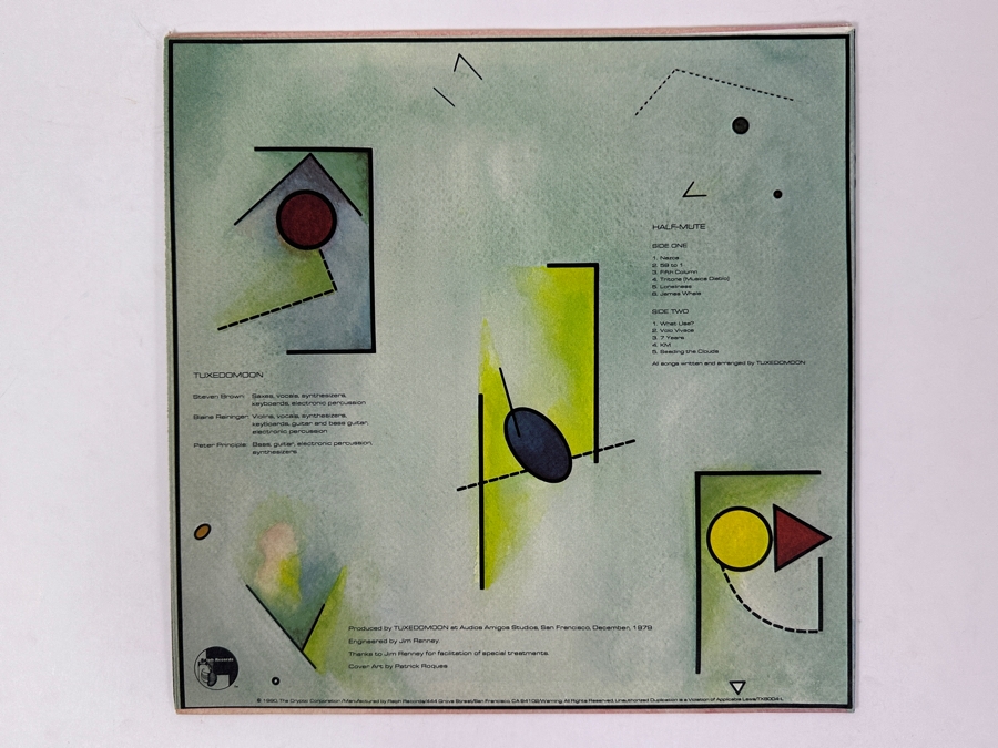 Just Added - Tuxedomoon - Half-Mute - Ralph Records RR8050 1980 Vinyl Record [Photo 2]