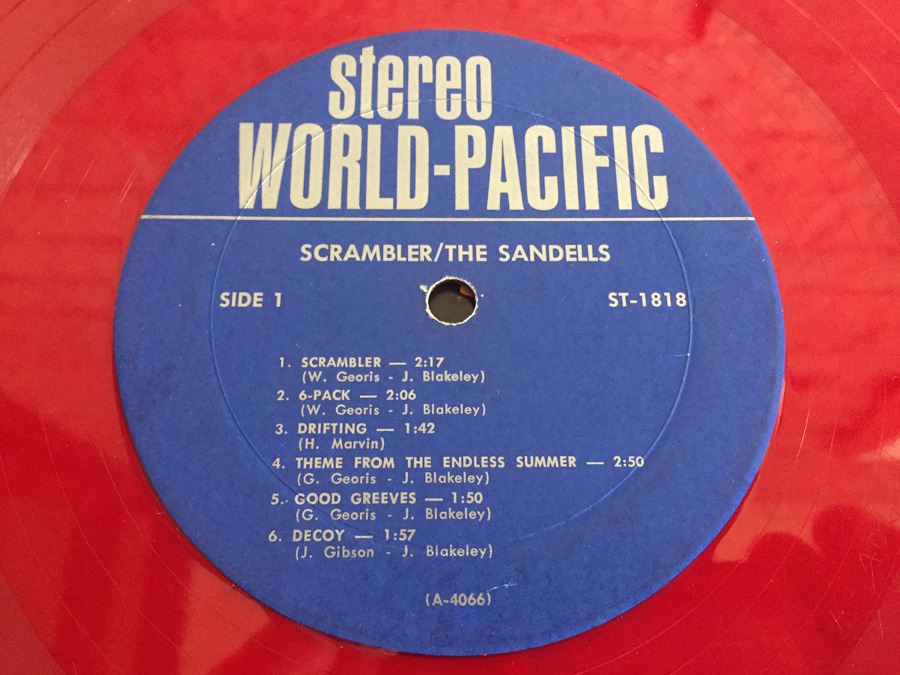 Sandals, The ‎- The Endless Summer - World Pacific ‎- ST-1832 - Red Vinyl [Photo 4]