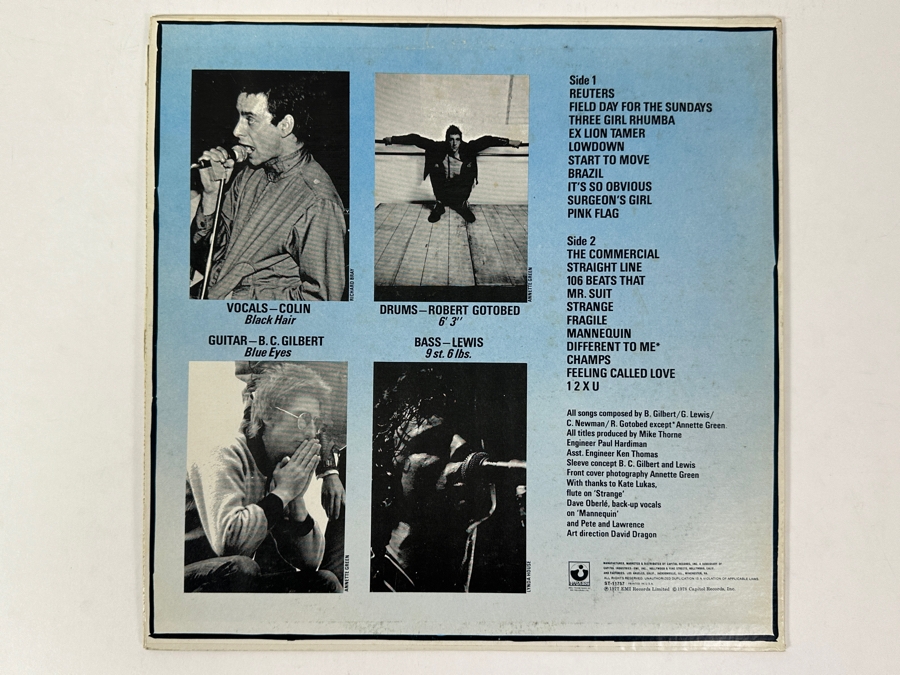 Just Added - Wire - Pink Flag - Harvest ST-11757 1977 Vinyl Record [Photo 2]