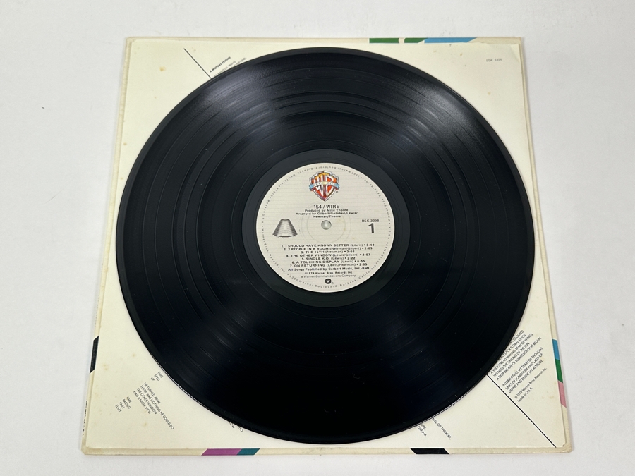 Just Added - Wire - 154 - A Seminal Post-Punk Masterpiece - Warner Bros. Records - BSK 3398 1979 Vinyl Record [Photo 3]