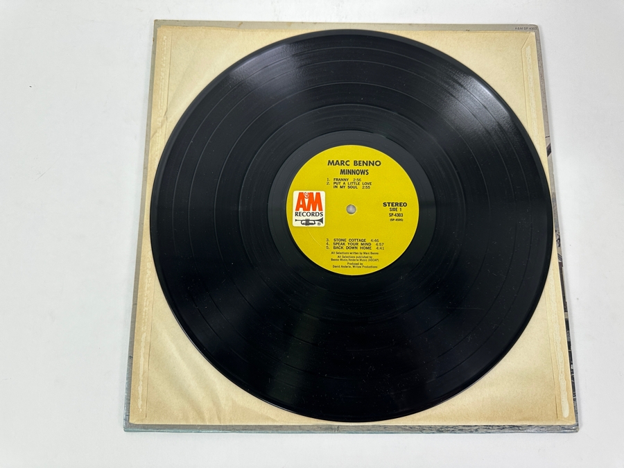 Just Added - Marc Benno - Minnows - A&M Records SP 4303 1971 Vinyl Record [Photo 4]