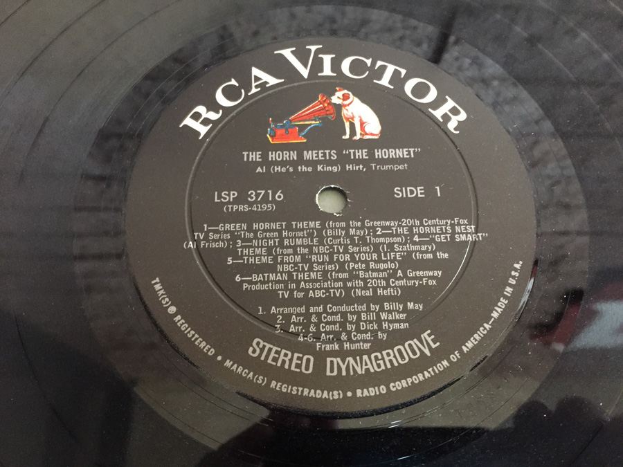 Al (He's The King) Hirt - The Horn Meets 'The Hornet' - RCA Victor ‎- LSP-3716 [Photo 4]