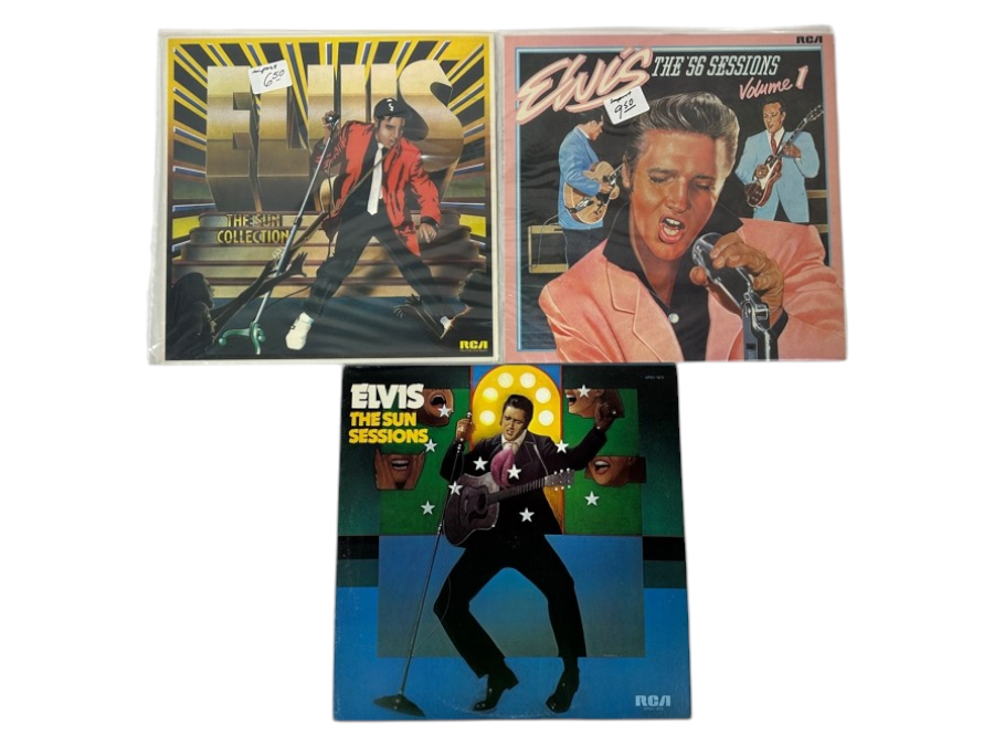 Just Added - (3) Elvis Vinyl Records
