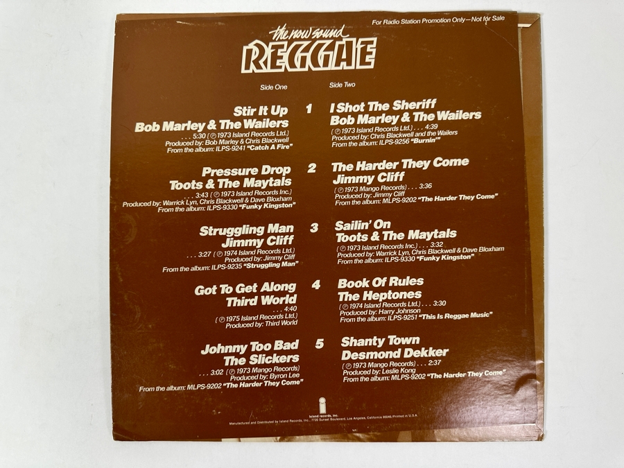 Just Added - Various Artists - KYA Presents The New Sound REGGAE - Island Records - IXP-5 1975 Vinyl Record [Photo 5]