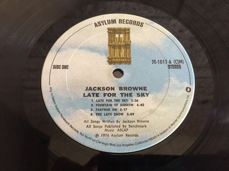 Jackson Browne ‎- Late For The Sky - Asylum Records ‎- 7E-1017 [Photo 4]