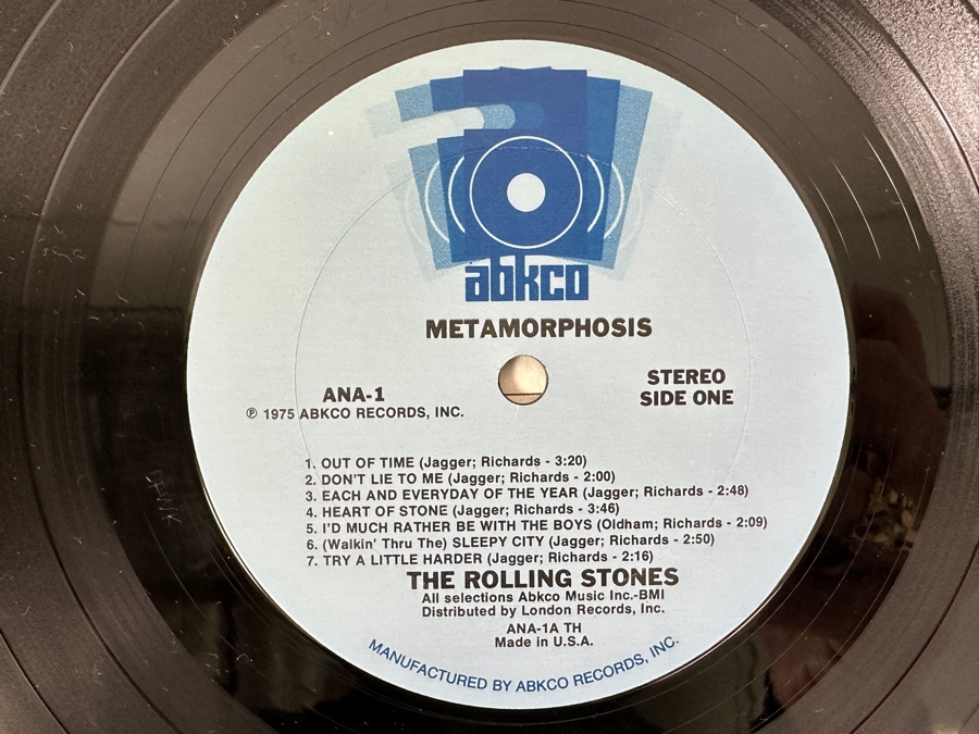 Just Added - The Rolling Stones - Metamorphosis - ABKCO - ANA-1 1975 Vinyl Record [Photo 6]