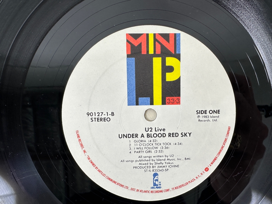 Just Added - U2 - Live Under A Blood Red Sky - Rare Original Island Records 90127-1 1983 Mini LP Vinyl Record [Photo 4]