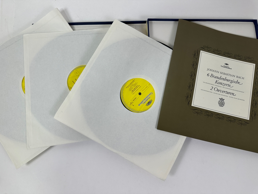 Just Added - Johann Sebastian Bach, Berliner Philharmoniker, Herbert von Karajan – 6 Brandenburgische Konzerte, Orchestersuiten 2 Und 3 - Deutsche Grammophon - 138 978 3 x Vinyl Record Box Set [Photo 2]