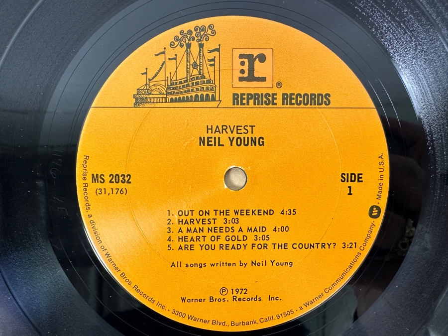 Just Added - Neil Young - Harvest - Reprise Records MS 2032 1972 Vinyl Record [Photo 6]
