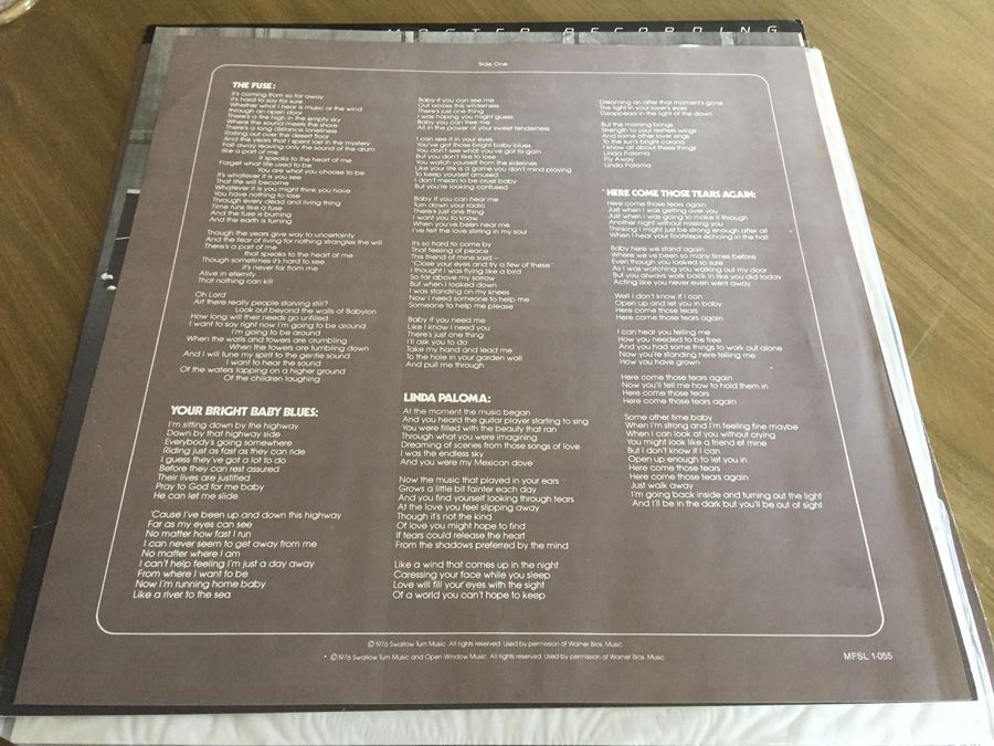 Jackson Browne ‎- The Pretender - Mobile Fidelity Sound Lab ‎- MFSL 1-055 [Photo 3]