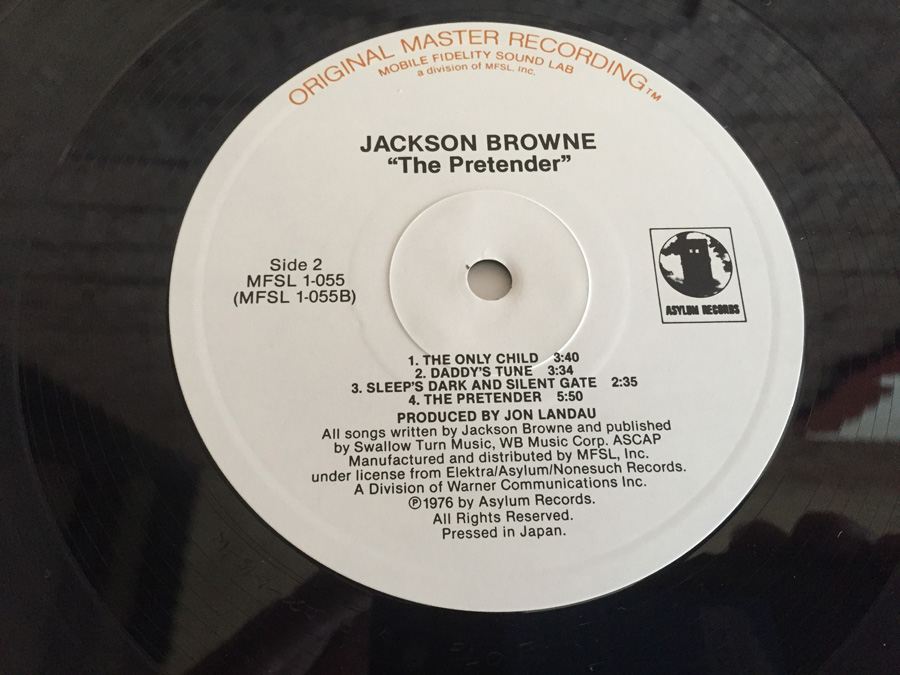 Jackson Browne ‎- The Pretender - Mobile Fidelity Sound Lab ‎- MFSL 1-055 [Photo 9]