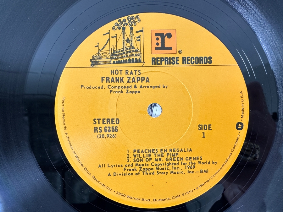 Just Added - Frank Zappa - Hot Rats - Bizarre / Reprise Records RS 6356 1969 Vinyl Record [Photo 5]