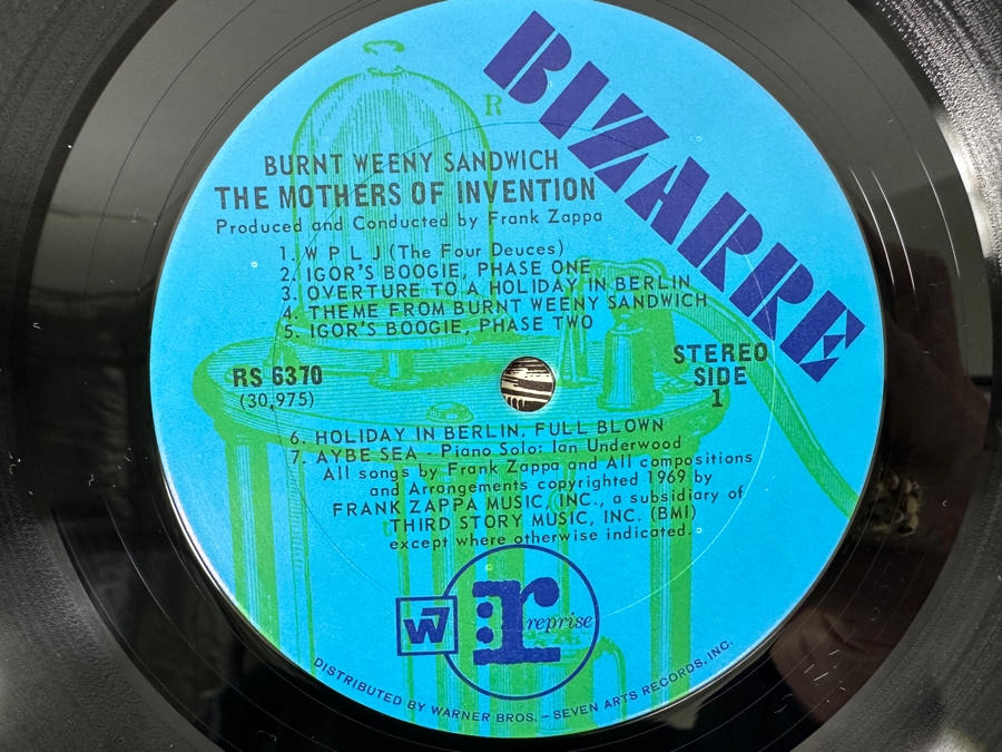 Just Added - The Mothers Of Invention - Burnt Weeny Sandwich - Bizarre Reprise RS 6370 1970 Vinyl Record [Photo 5]