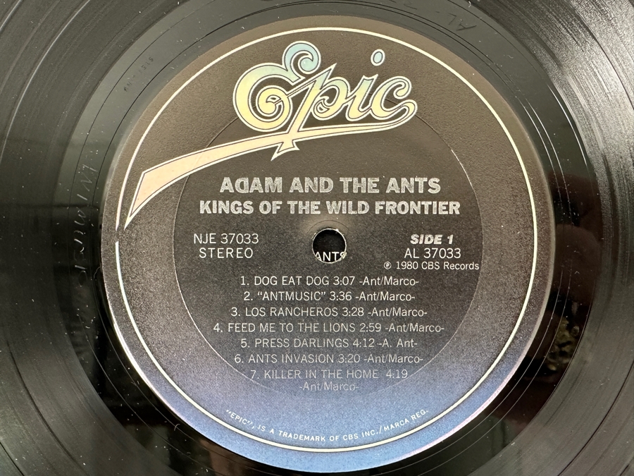 Adam And The Ants - Kings Of The Wild Frontier - Epic NJE 37033 1980 Vinyl Record [Photo 4]