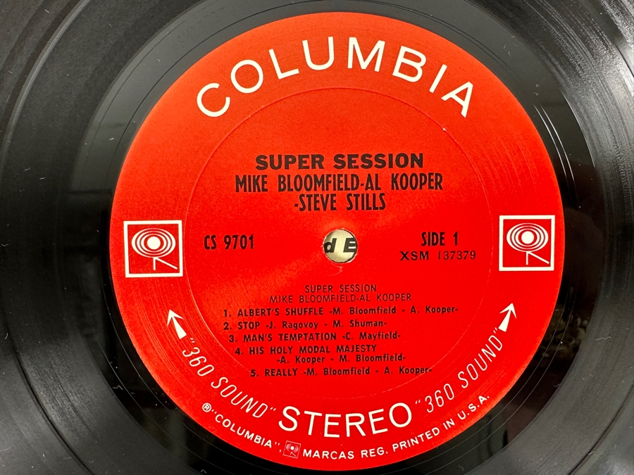 Just Added - The Mike Bloomfield, Al Kooper And Steve Stills - Super Session - Columbia CS 9701 1968 Vinyl Record [Photo 4]