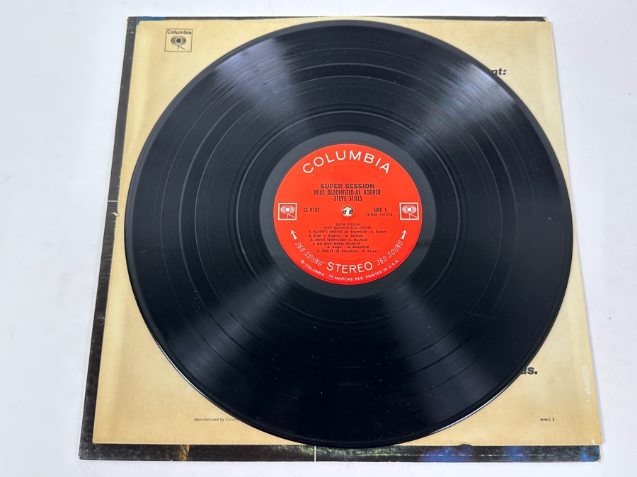 Just Added - The Mike Bloomfield, Al Kooper And Steve Stills - Super Session - Columbia CS 9701 1968 Vinyl Record [Photo 3]