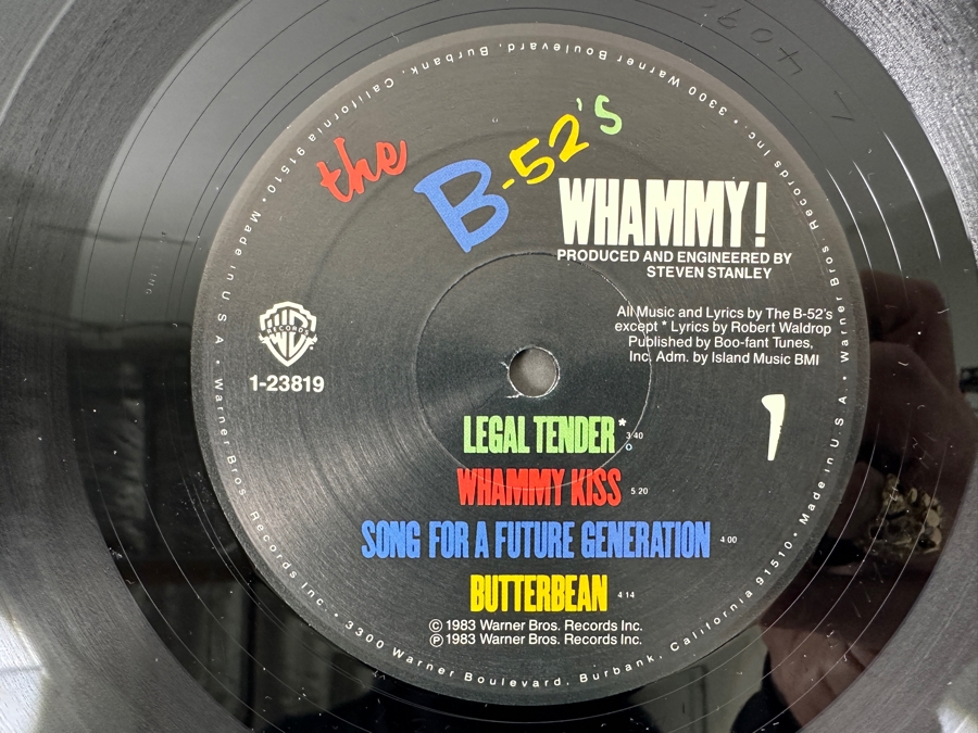 Just Added - The B-52's - Whammy! - Warner Bros. Records 1-23819 1983 Vinyl Record [Photo 4]