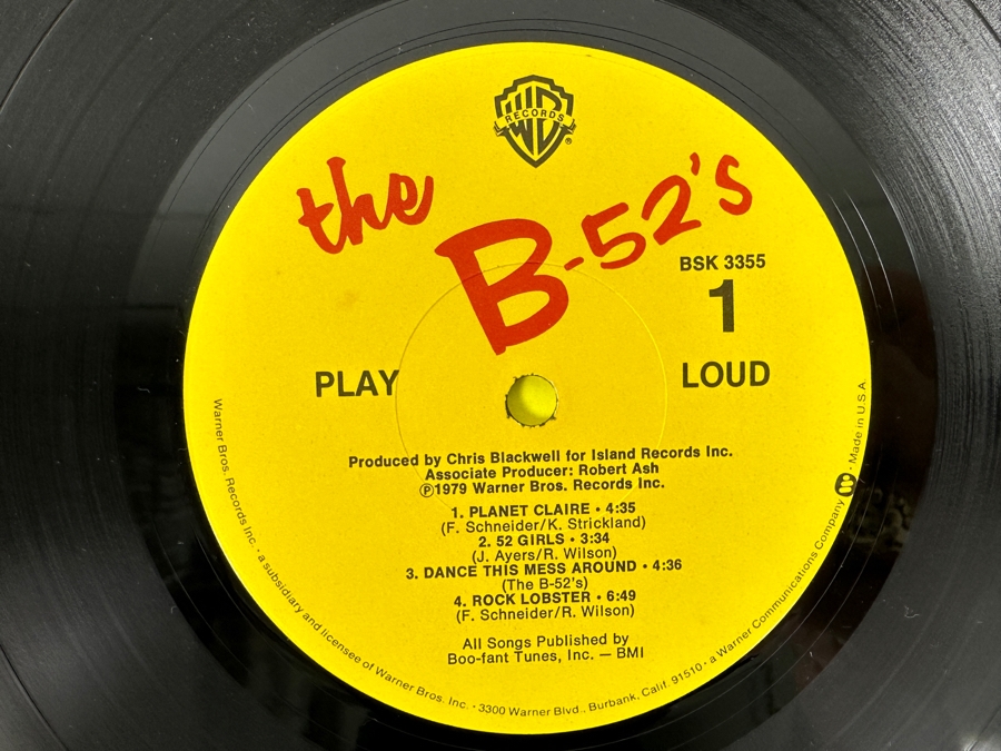 Just Added - The B-52's - The B-52's Warner Bros. Records BSK 3355 1979 Vinyl Record [Photo 4]