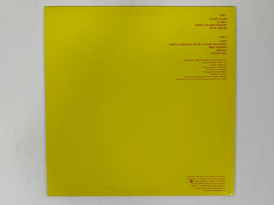 Just Added - The B-52's - The B-52's Warner Bros. Records BSK 3355 1979 Vinyl Record [Photo 2]