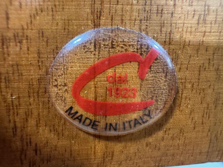 Calligaris Modern Walnut Extendable Dining Table with Chrome Base, Made In Italy 72' - 118'W x 39'D x 29'H  [Photo 5]