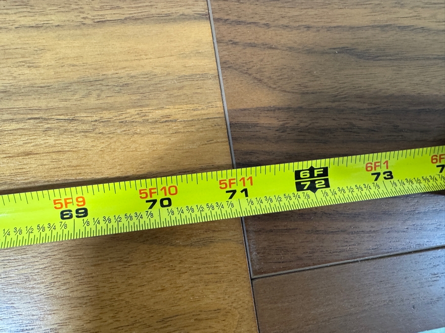 Calligaris Modern Walnut Extendable Dining Table with Chrome Base, Made In Italy 72' - 118'W x 39'D x 29'H  [Photo 9]