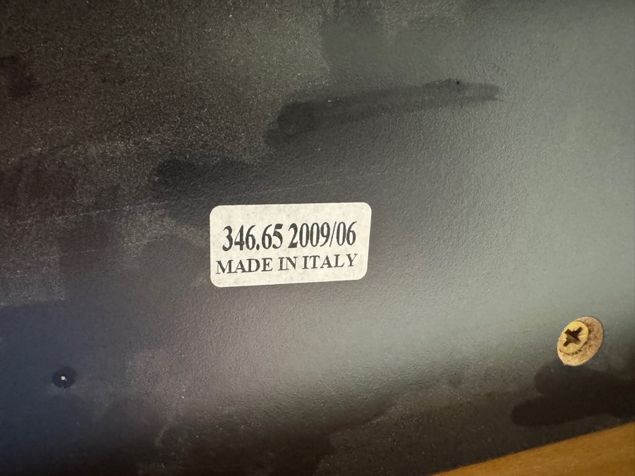 Calligaris Modern Walnut Extendable Dining Table with Chrome Base, Made In Italy 72' - 118'W x 39'D x 29'H  [Photo 8]