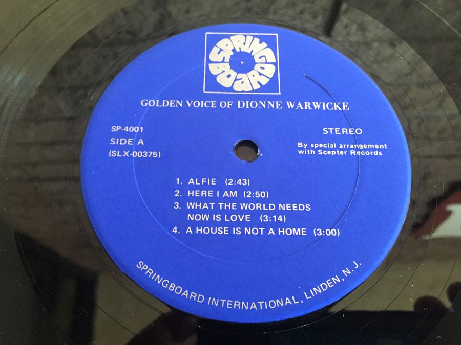 Dionne Warwicke - Golden Voice Of Dionne Warwicke - Springboard ‎- SP-4001 [Photo 4]