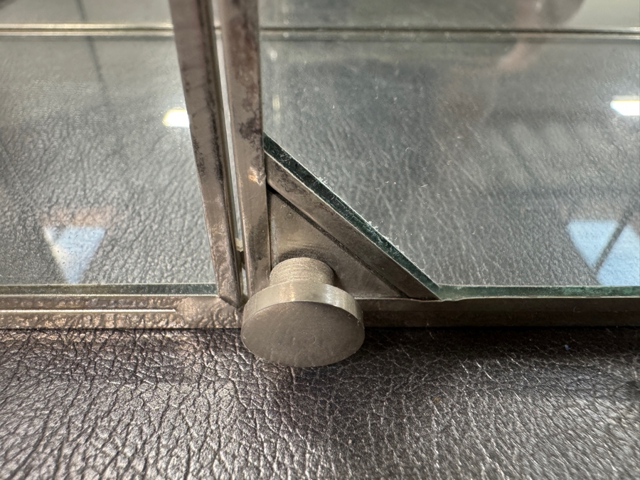 Mirrored Glass Display Case With Three Shelves 17'W x 16'H [Photo 4]