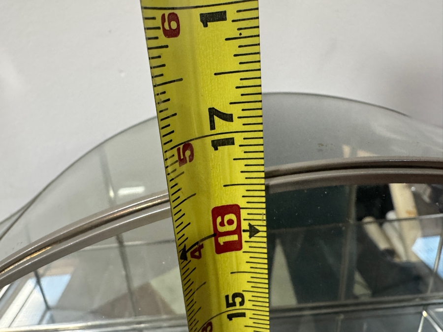 Mirrored Glass Display Case With Three Shelves 17'W x 16'H [Photo 6]