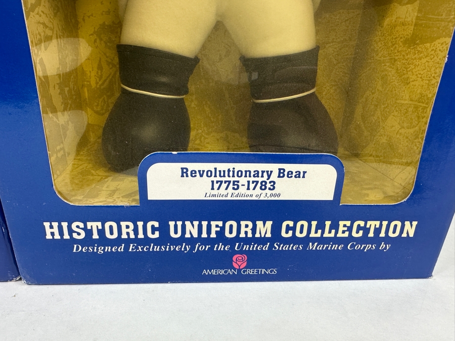 The Marines Historic Uniform Collection - Limited Edition World War I Dough Bear
1917-1918 and Limited Edition Revolutionary Bear 1775-1783 New Old Stock [Photo 4]