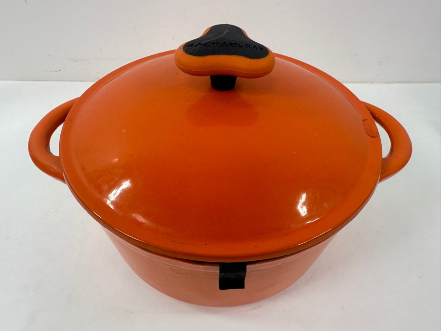 Rachael Ray Orange Enamel Cast Iron Dutch Oven 11'W  [Photo 2]