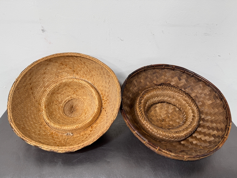 Natural Gourd And Woven Basket Container 14'W x 15'H [Photo 4]