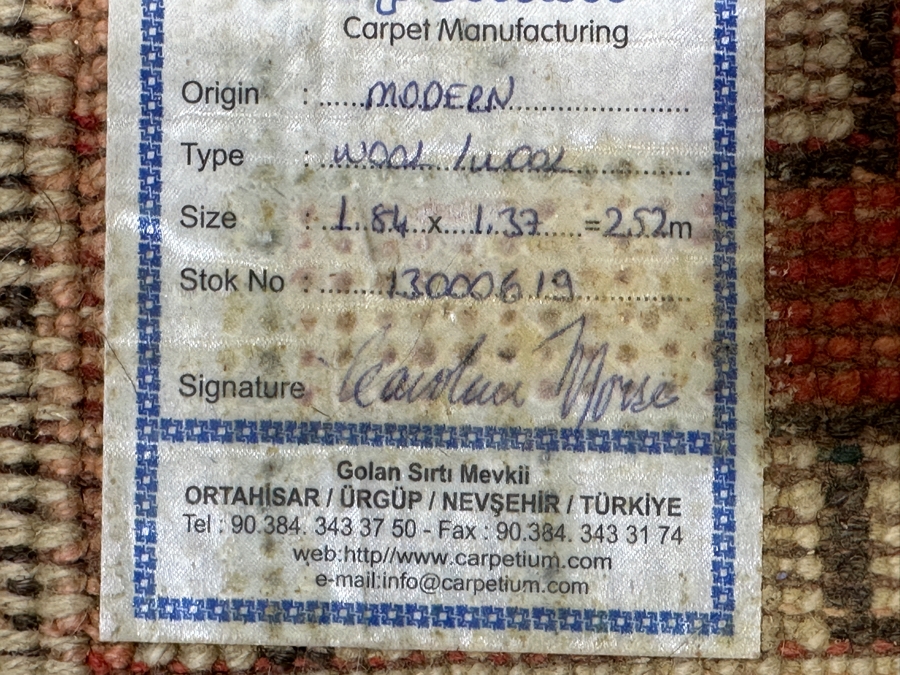 Modern Handwoven Wool Folk Art Area Rug with House And Animals 54'W x 76'L [Photo 5]